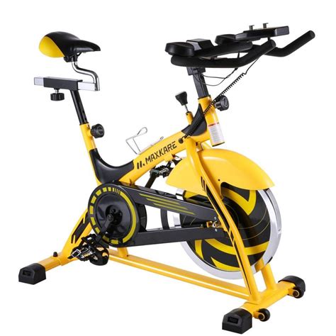 Folding Exercise Bike Magnetic Stationary Foldable Indoor Cycling Bike with Adjustable Resistance&LCD Monitor& Pulse Sensor for Home. . Maxkare bike